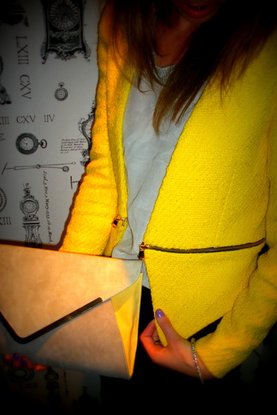 yellow Zara blazer - new look bag yellow Zara blazer - new look bag