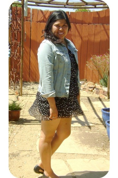 black unknown local clothing store dress - blue Old Navy jacket